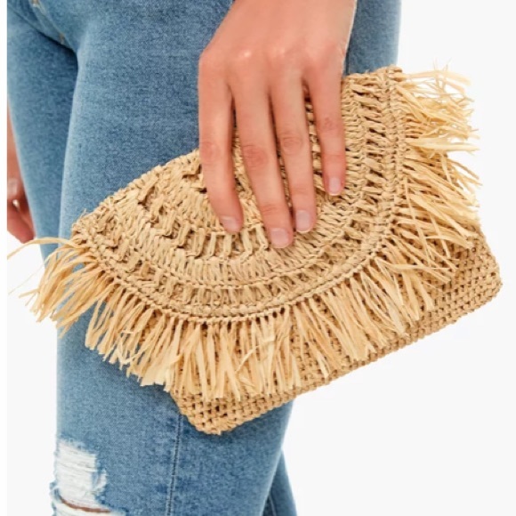 Tuckernuck Handbags - Natural Mia Mini Fringe Clutch
MAR Y SOL